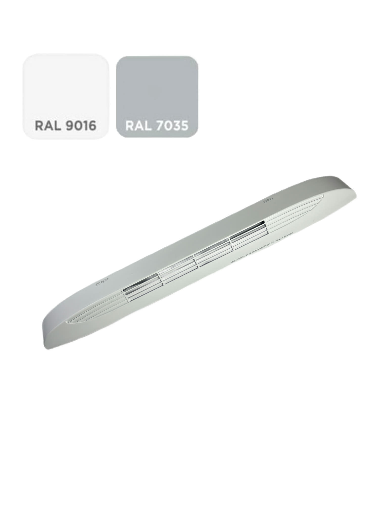 Nawiewnik akustyczny ISOLA 2.30 - biały-jasny szary