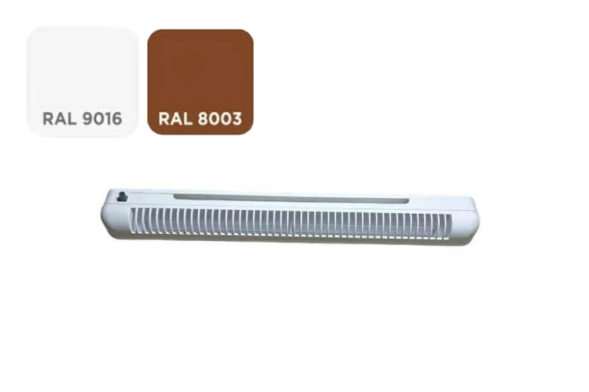 Nawiewnik AIR PLUS MINI – Higrosterowany biały - złoty dąb