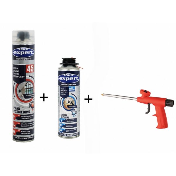 Pianka montażowa + czyścik + pistolet