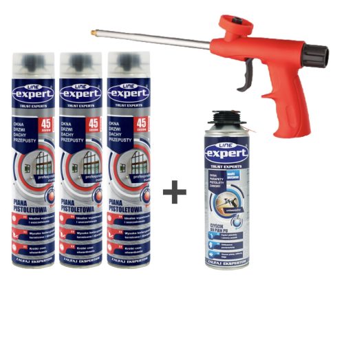 3x Piana pistoletowa + czyścik + pistolet